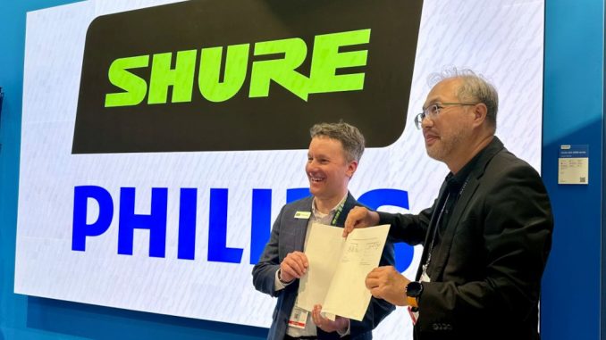 PL Wang, VP at TPV Technology for PPDS and Eric Vaveris, the CMO and VP of Product Management from Shure PL Wang, VP at TPV Technology for PPDS and Eric Vaveris, the CMO and VP of Product Management from Shure
