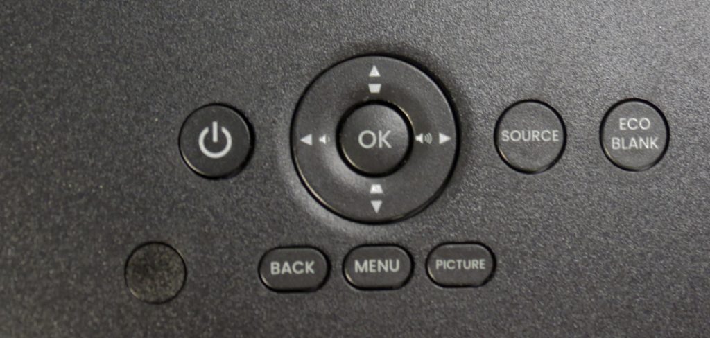 BenQ LH860ST: Bedienfeld oben