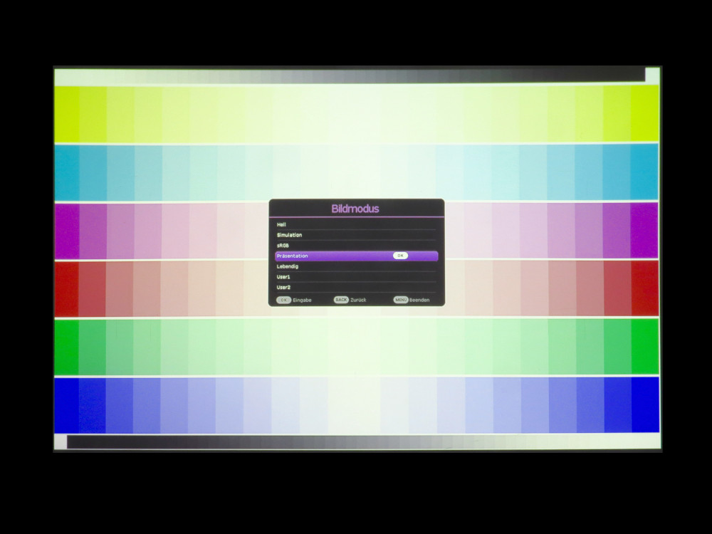 BenQ LH860ST: Praesentation